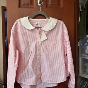 Sandy Liang x Gap Pink Popplin Shirt